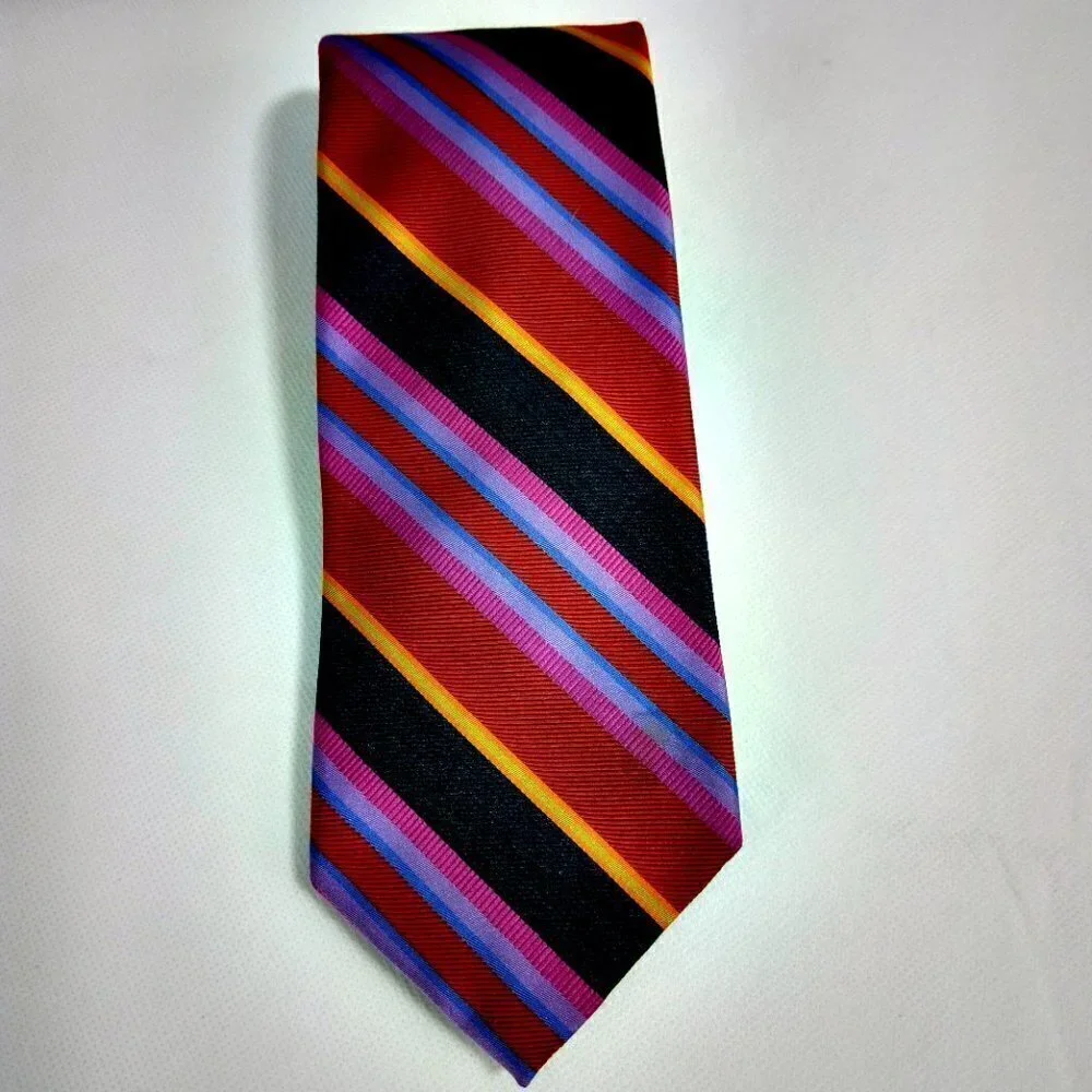 Robert Talbott Best Of Class Handsewn Multicolor Striped Silk Tie 4